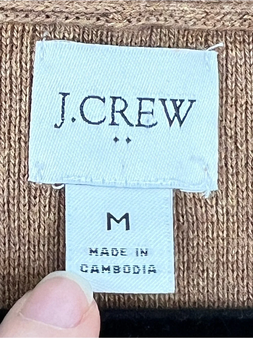 J. CREW CHELSEA SWEATER BLAZER CARDIGAN M HEATHER CAMEL BA866 Classic Academia